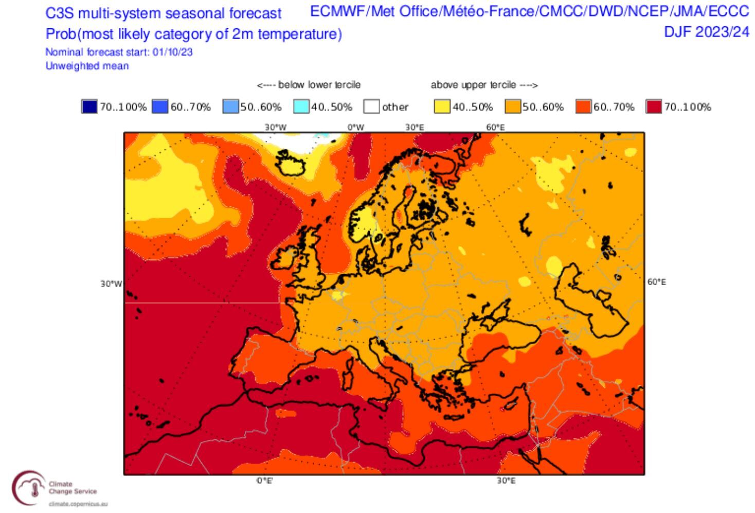 Europe’s Key Winter Forecast Affirms Unseasonably Warm Outlook