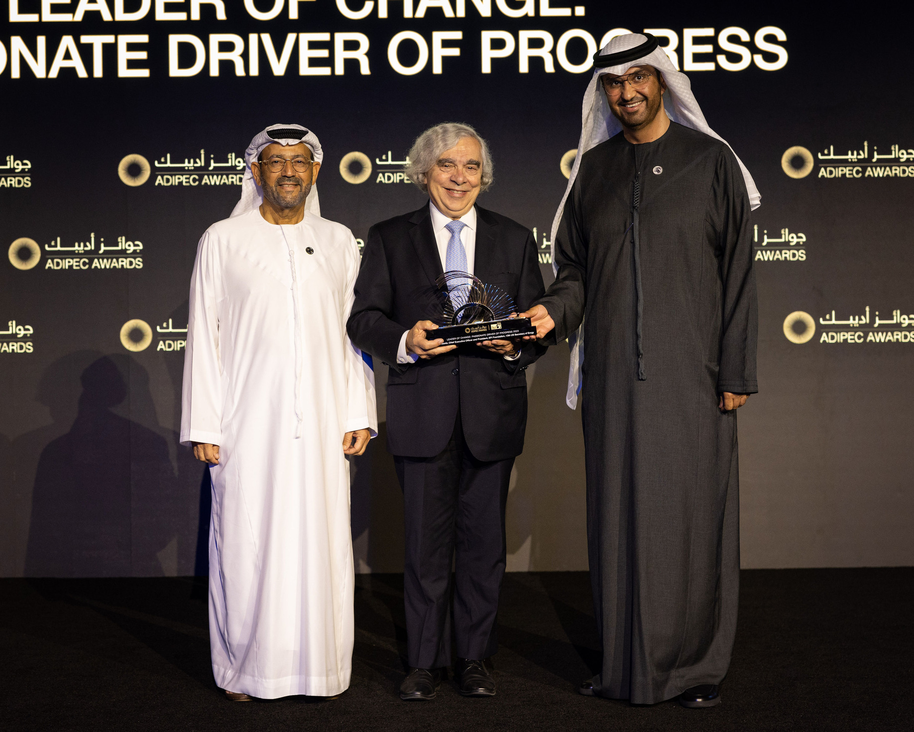 Leader of Change – Passionate Driver of Progress Award honoree, Professor Ernest J. Moniz, CEO of the US-based Energy Futures Initiative