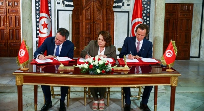 Image of Porject H2 Notos signing in Tunisia